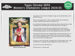 2024/25 Topps Chrome UEFA Women's Champions League Soccer Hobby Box