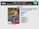 2024/25 Topps Chrome UEFA Women's Champions League Soccer Hobby Box