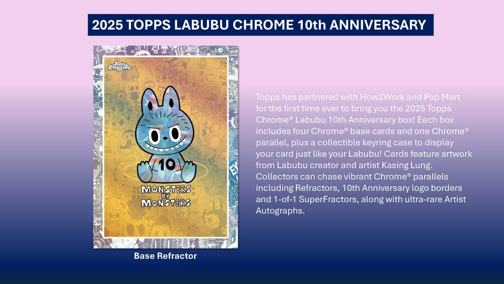 2025 Topps Chrome Labubu The Monsters 10th Anniversary Hobby Box