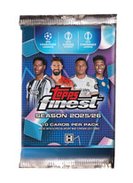 2025/26 Topps Finest UEFA Club Competitions Soccer Hobby Pack