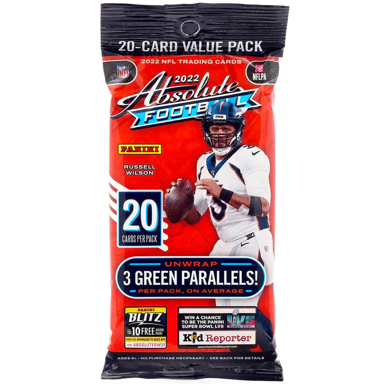 2022 Panini Absolute NFL Football Jumbo Value Fat Pack
