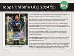 2024/25 Topps Chrome UEFA Club Competitions Soccer Hobby Jumbo Box