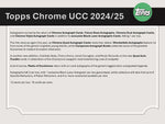 2024/25 Topps Chrome UEFA Club Competitions Soccer Hobby Jumbo Box