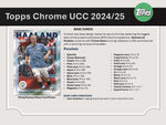 2024/25 Topps Chrome UEFA Club Competitions Soccer Hobby Jumbo Box