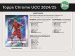 2024/25 Topps Chrome UEFA Club Competitions Soccer Hobby Jumbo Box