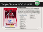 2024/25 Topps Chrome UEFA Club Competitions Soccer Value Box