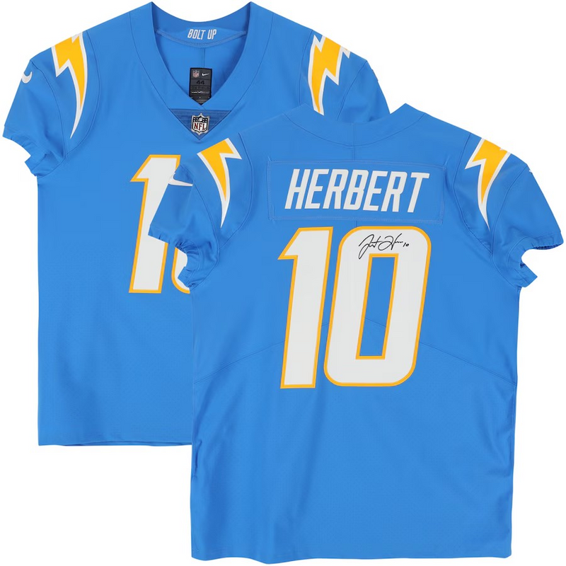 Justin Herbert Los Angeles Chargers Autographed Powder Blue Nike Limited Jersey