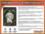 2023-24 Topps UEFA Club Competitions Merlin Chrome Soccer Hobby Box