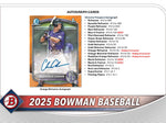2025 Topps Bowman Baseball Hobby Box