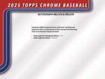 2025 Topps Chrome Baseball Hobby Pack