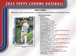 2025 Topps Chrome Baseball Hobby Jumbo Box
