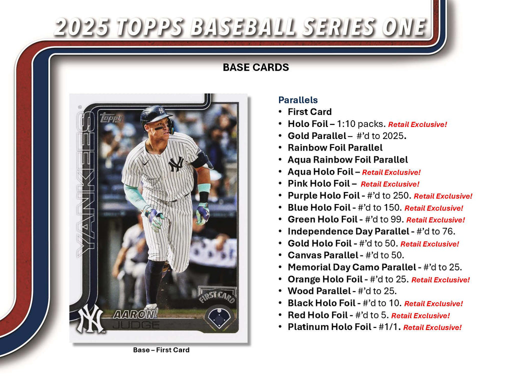 2025 Topps Series 1 Baseball Monster Box