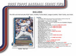 2025 Topps Baseball Series 2 Hobby Jumbo Box