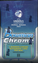 2022 Bowman Chrome Road to UEFA Under-21 European Championship Soccer HOBBY 12-Box Case
