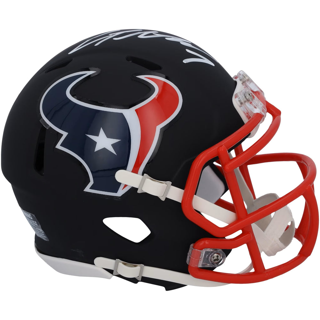 C.J. Stroud Houston Texans Autographed Riddell Flat White Speed Replica Helmet