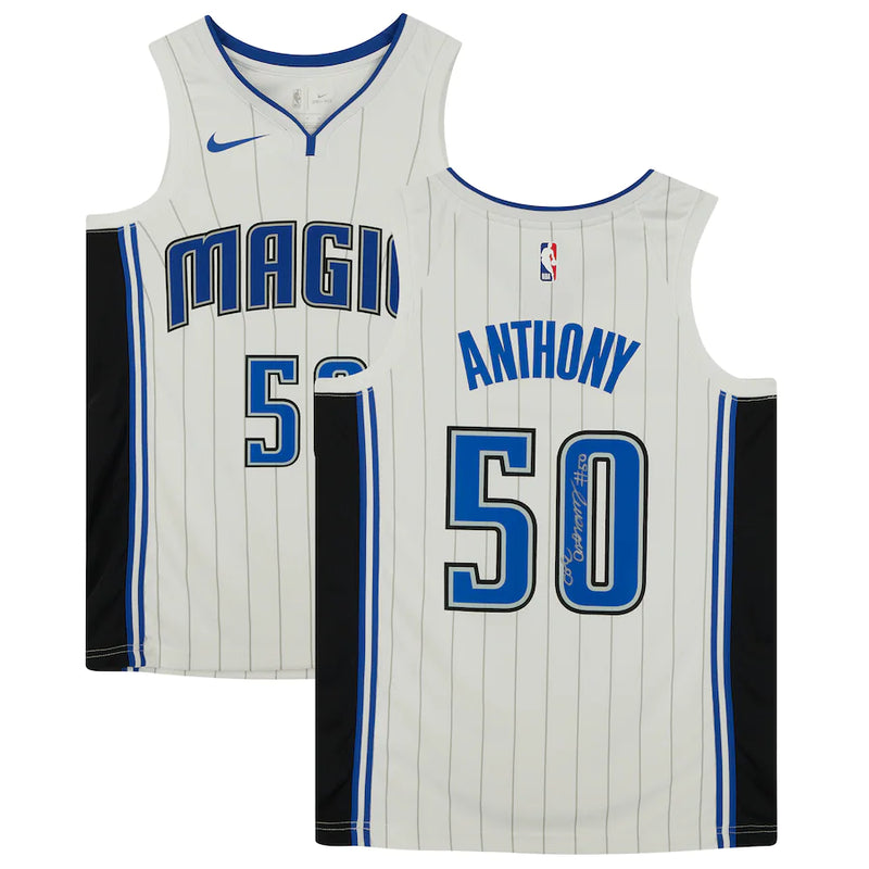 Cole Anthony Orlando Magic Fanatics Authentic Autographed Nike White 2020/21 Association Swingman Jersey