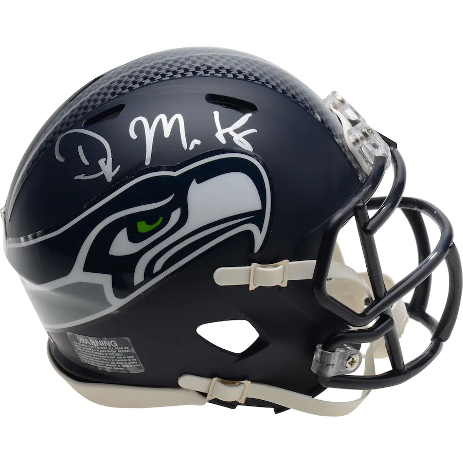 D.K. Metcalf Seattle Seahawks Autographed Riddell Speed Mini Helmet – Fast  Break Trading Cards