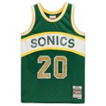 Gary Payton Seattle SuperSonics Autographed Mitchell & Ness 1994-95 NBA 75th Anniversary Green Diamond Replica Jersey