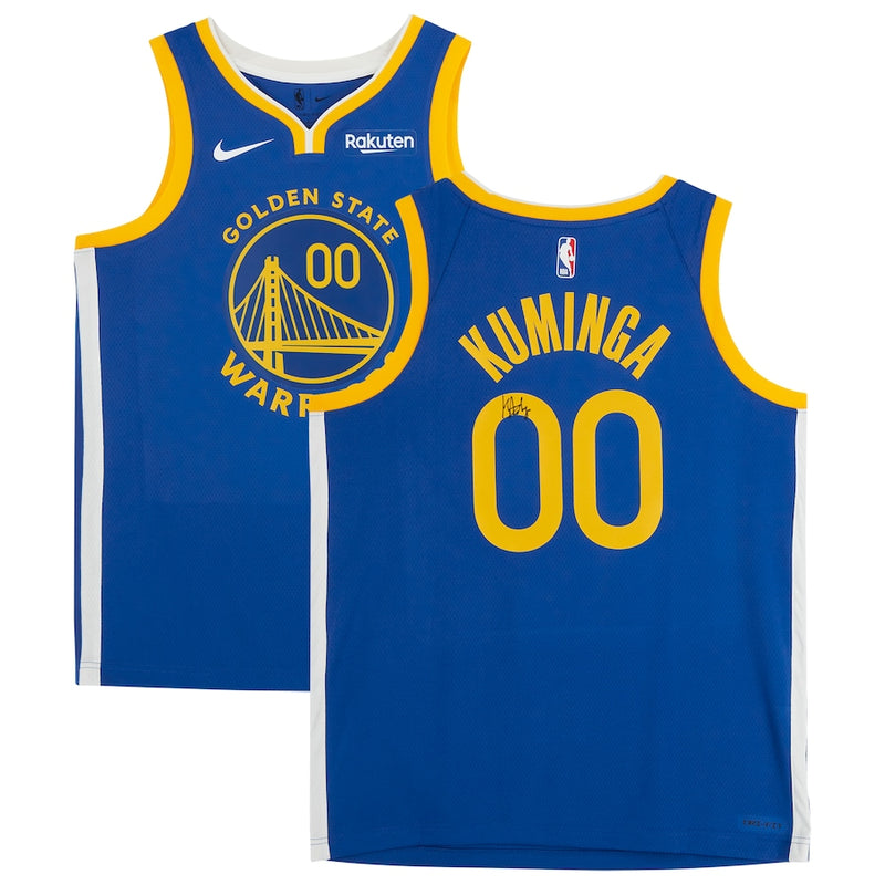 Jonathan Kuminga Golden State Warriors Fanatics Authentic Autographed Nike Icon Edition Swingman Jersey with Sponsor Patch - Royal