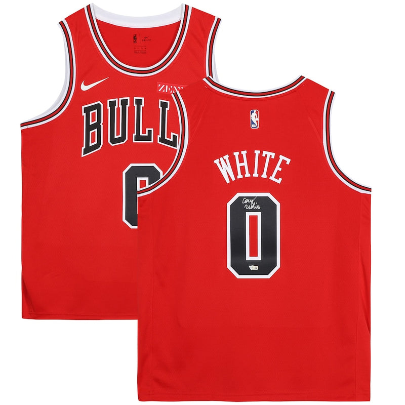 Framed - Coby White Chicago Bulls Fanatics Authentic Autographed Red Nike Swingman Jersey