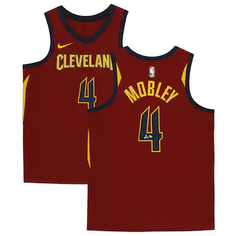 Evan Mobley Cleveland Cavaliers Fanatics Authentic Autographed Wine Nike Swingman Jersey