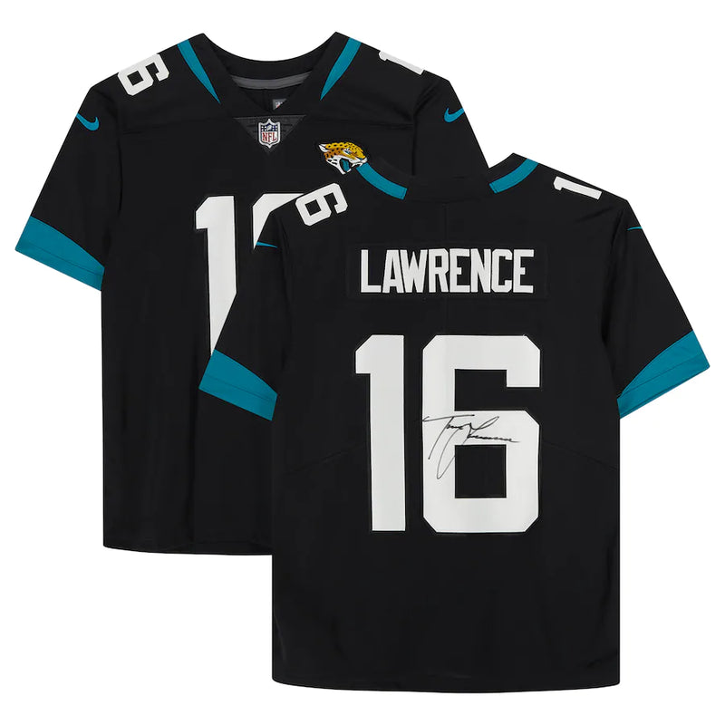Trevor Lawrence Jacksonville Jaguars Fanatics Authentic Autographed Black Nike Limited Jersey