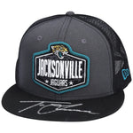 Trevor Lawrence Jacksonville Jaguars Autographed New Era 2021 NFL Draft Trucker Cap Hat