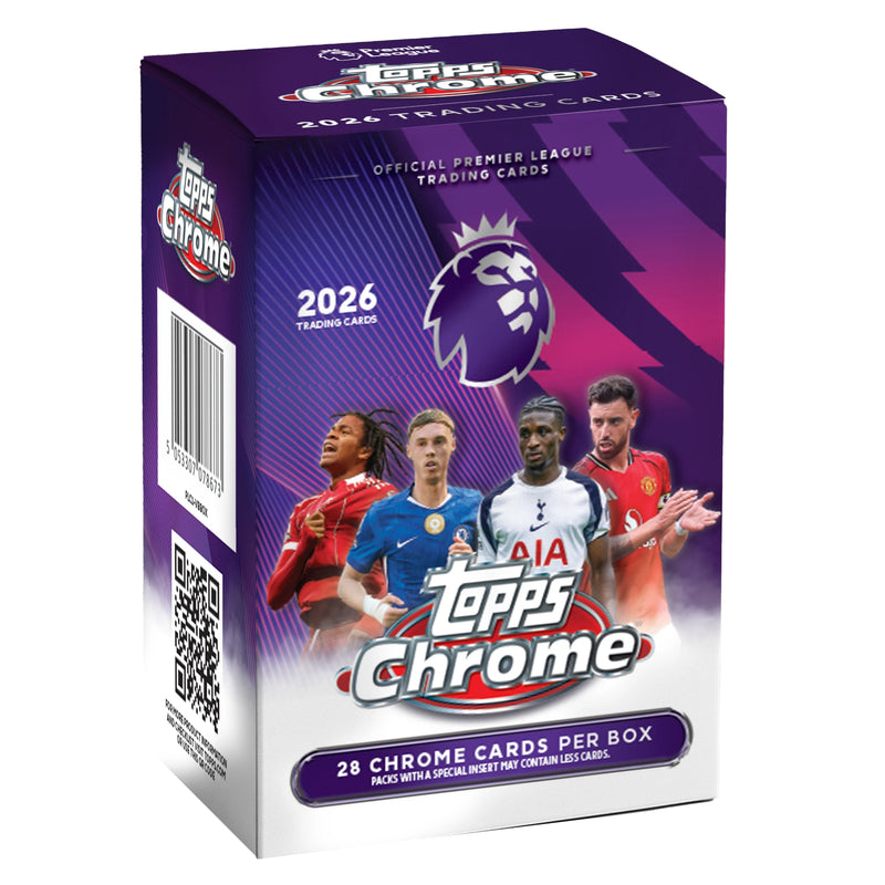 2026 Topps Chrome Premier League EPL Soccer Value Box