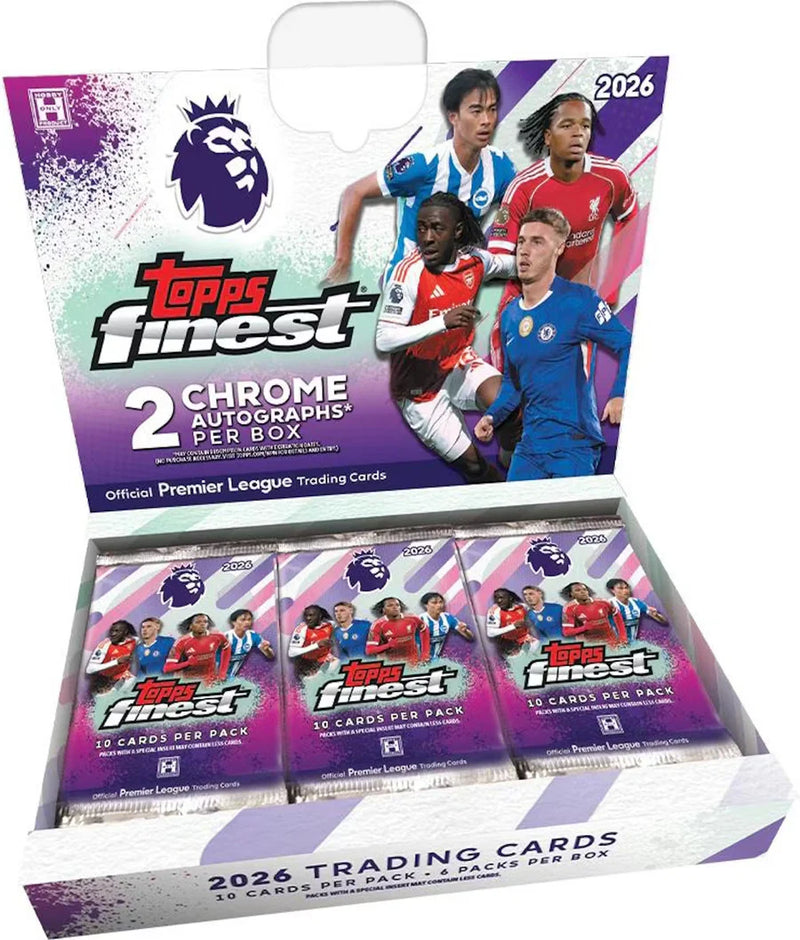 2026 Topps Finest Premier League EPL Soccer Hobby Box
