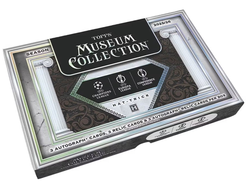 [Preorder] 2025/26 Topps Museum Collection UEFA Club Competitions Soccer Hat Trick Box