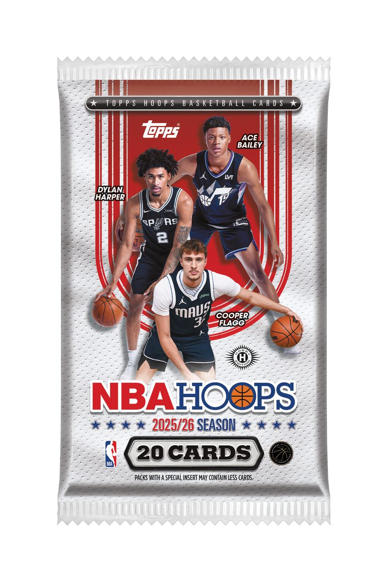 2025/26 Topps NBA Hoops Basketball Hobby Jumbo Pack