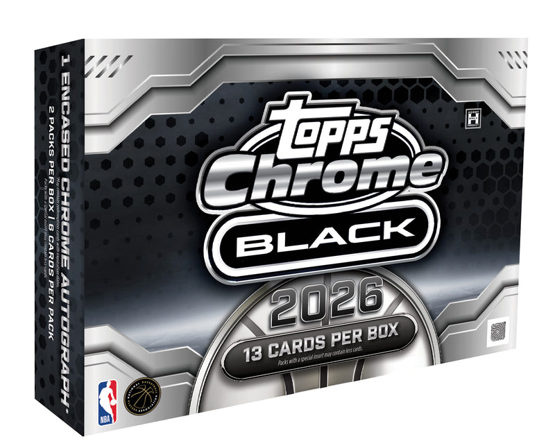 2025/26 Topps Chrome Black Basketball Hobby Box