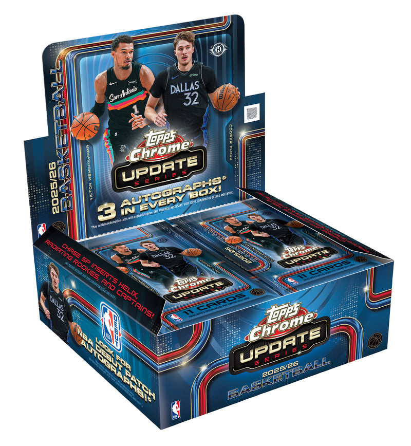 [Preorder] 2025/26 Topps Chrome Update Series Basketball Hobby Jumbo Box
