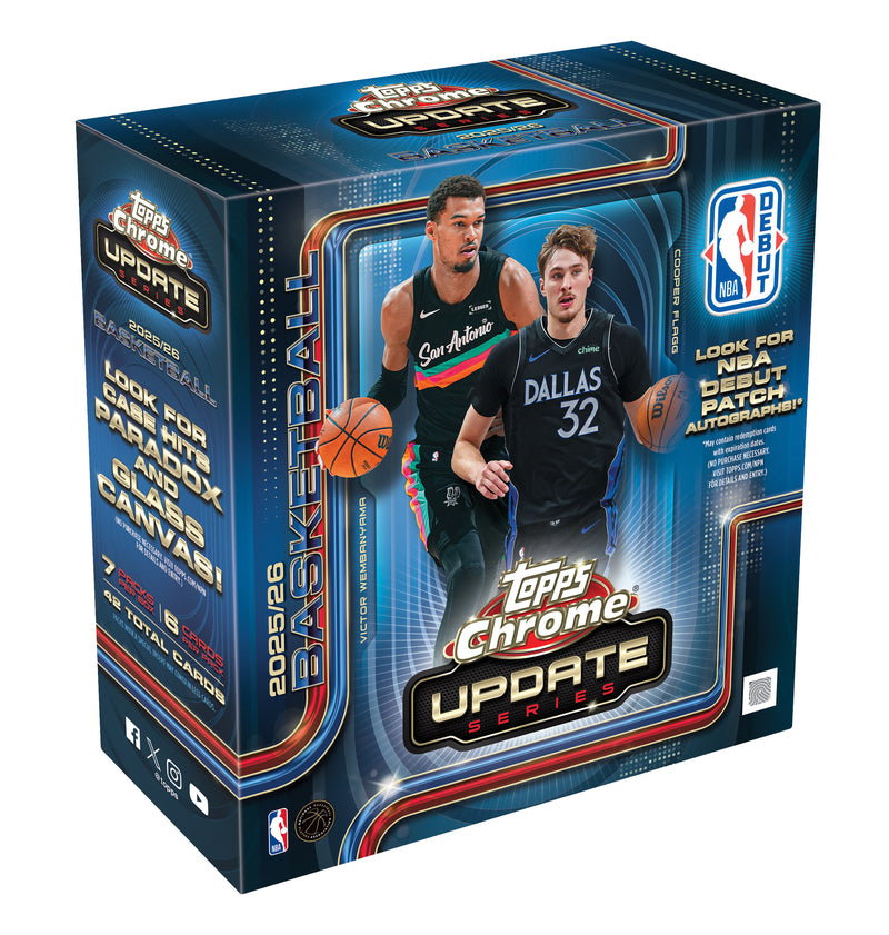 [Preorder] 2025/26 Topps Chrome Update Series Basketball Mega Box
