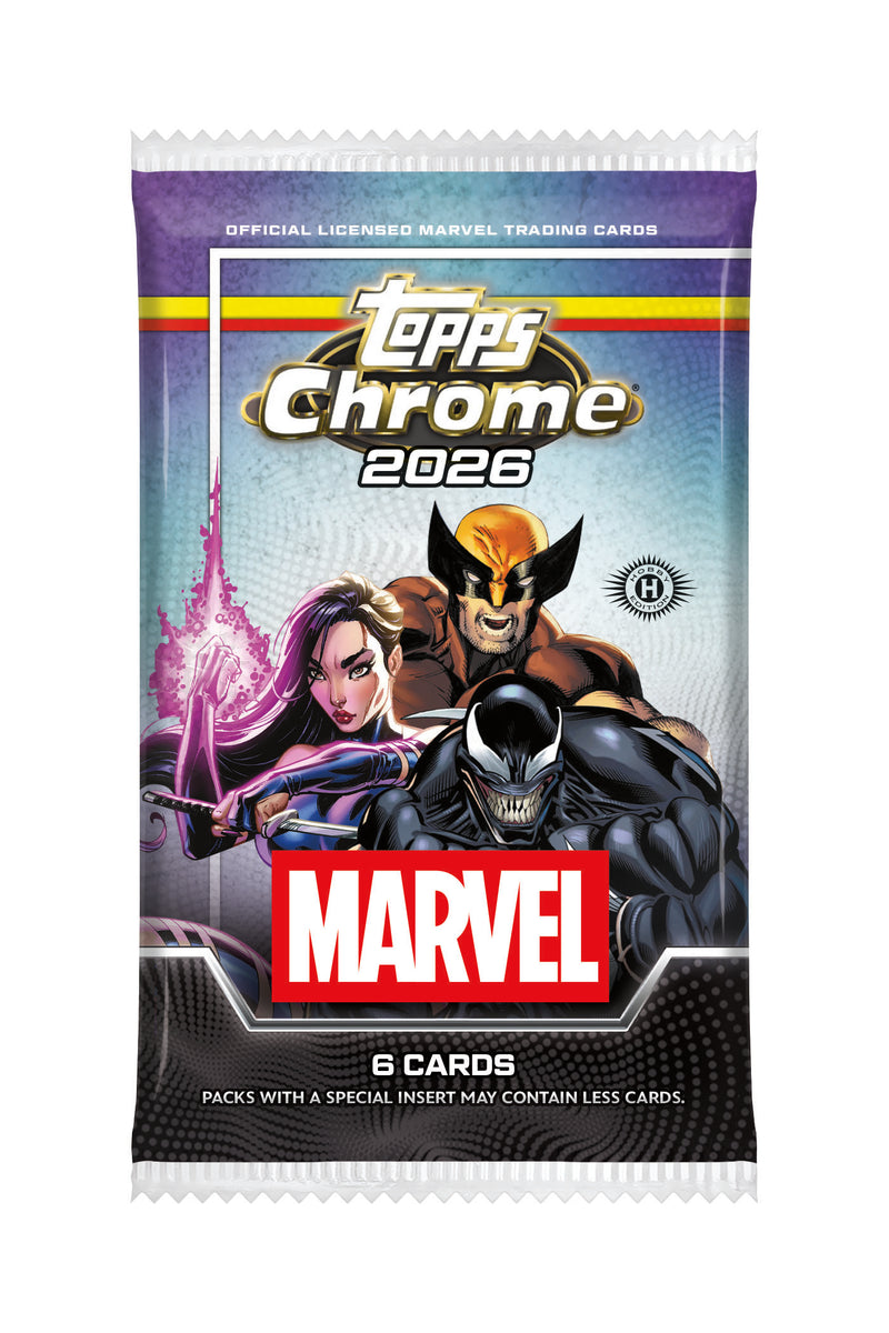 [Preorder] 2026 Topps Marvel Comics Chrome Hobby Pack