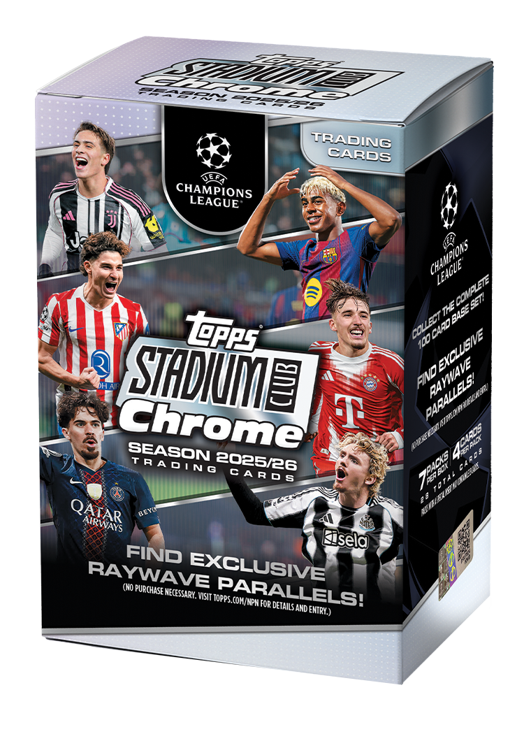 2025/26 Topps Stadium Club Chrome UEFA Champions League Soccer Value Box