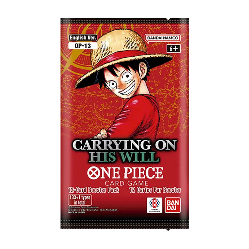 One Piece Card Game: Carrying On His Will OP-13 Booster Pack
