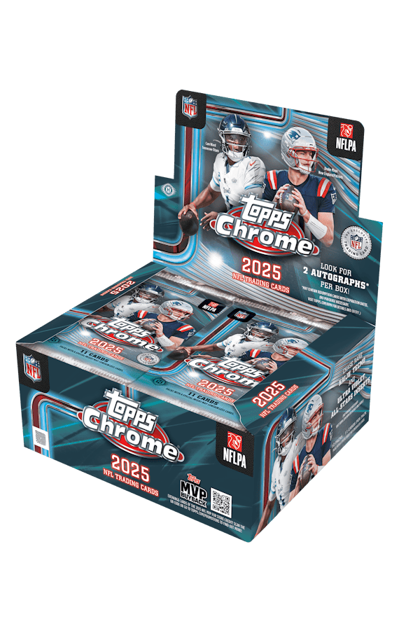2025 Topps Chrome Football Hobby Jumbo Box