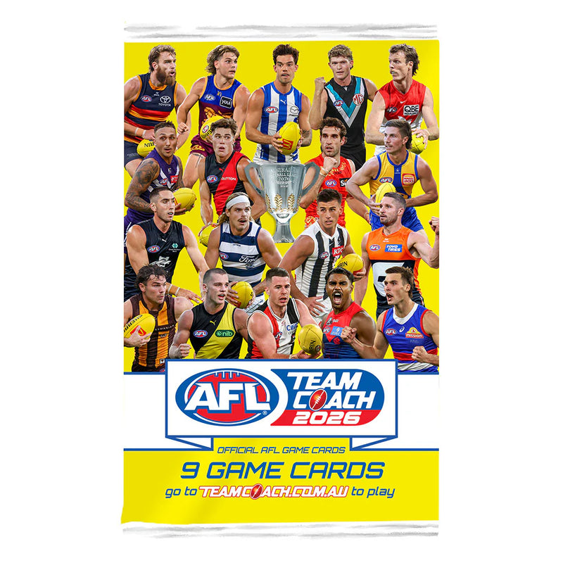 2026 AFL Teamcoach Game Card Pack