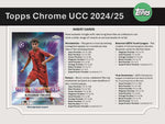 [Preorder] 2024/25 Topps Chrome UEFA Club Competitions Soccer Hobby Box