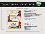 [Preorder] 2024/25 Topps Chrome UEFA Club Competitions Soccer Hobby Jumbo Box