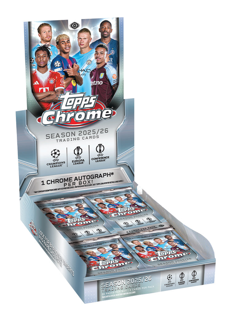 2025/26 Topps Chrome UEFA Club Competitions Soccer Hobby Box