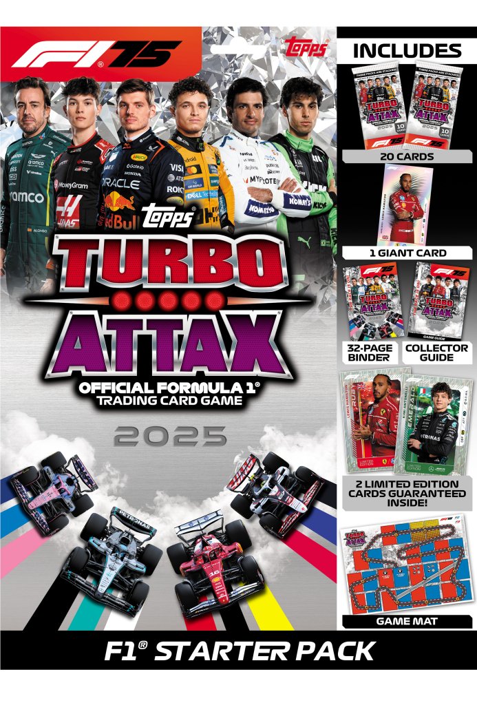 [Preorder] 2025 Topps Formula 1 Turbo Attax Trading Cards Starter Pack