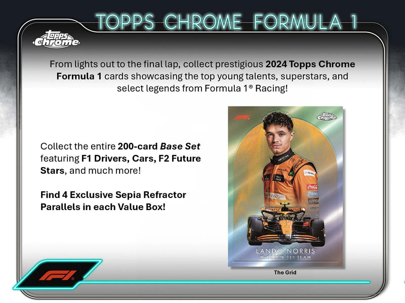 2024 Topps Chrome Formula 1 Racing Value Blaster Box Preorder Fast