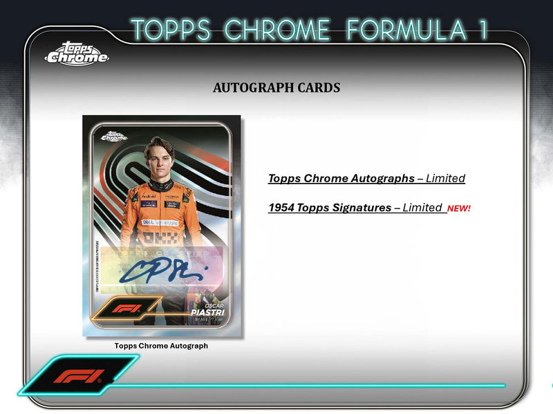 2024 Topps Chrome Formula 1 Racing Value Blaster Box Preorder Fast