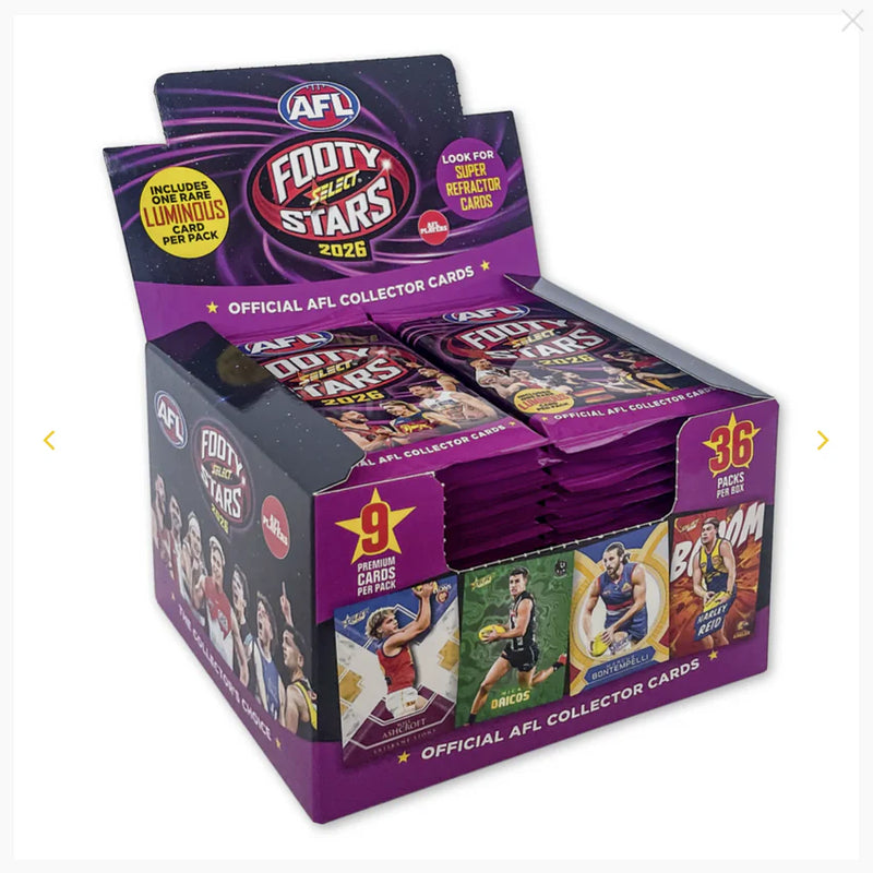2026 Select AFL Footy Stars Retail Sealed Box