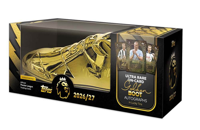 [Preorder] 2026/27 Topps Flagship Premier League Soccer Golden Boot Tin