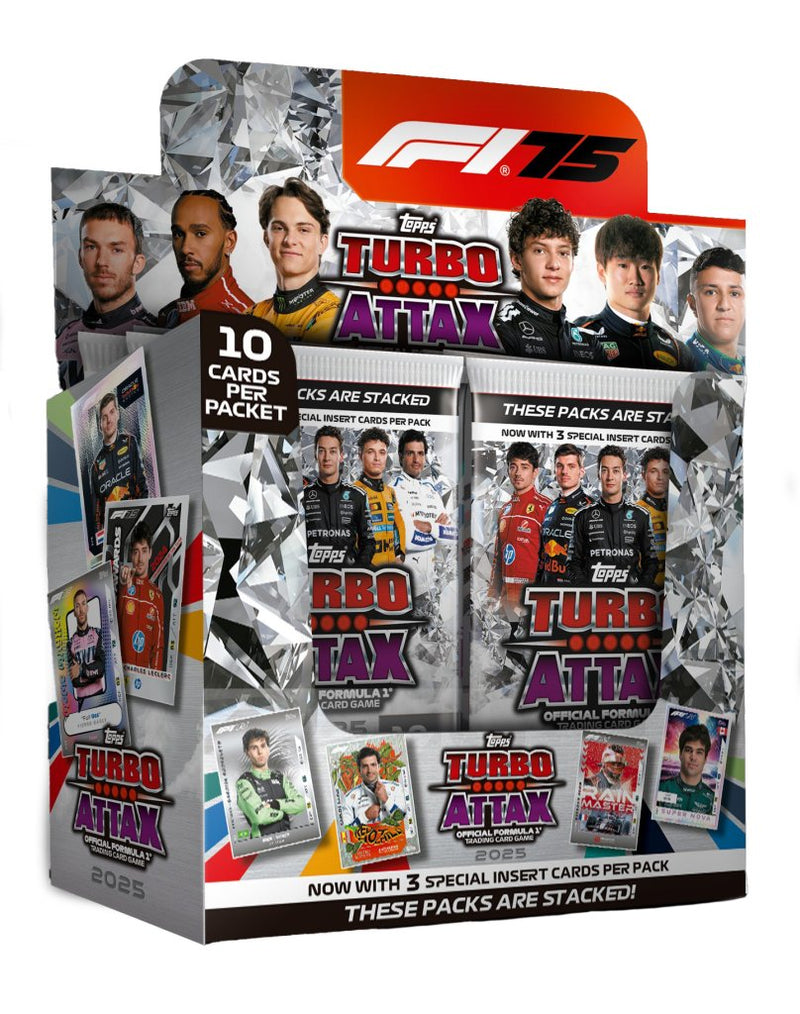 topps booster box 2025 Topps Formula 1 Turbo Attax Trading Cards Booster Box