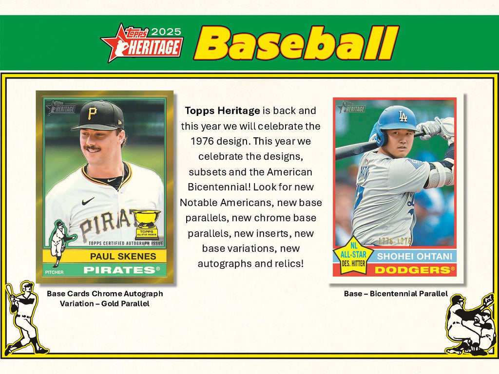 2025 Topps Heritage Baseball Hobby Box