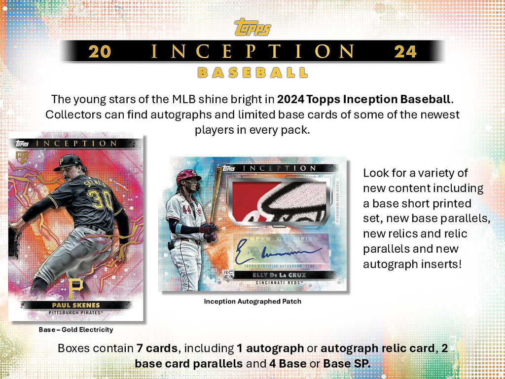 Gift Box Inception 2024 Topps Inception Baseball Hobby Box